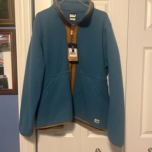 Teal and Orange Full-Zip Jacket